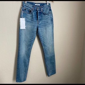 NWT grlfrnd Karolina high rise skinny size 25